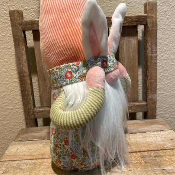 Spring Bunny Plush Gnomes Set Of 2, Spring Floral Gnomes, Bunny Gnomes - Picture 10 of 14